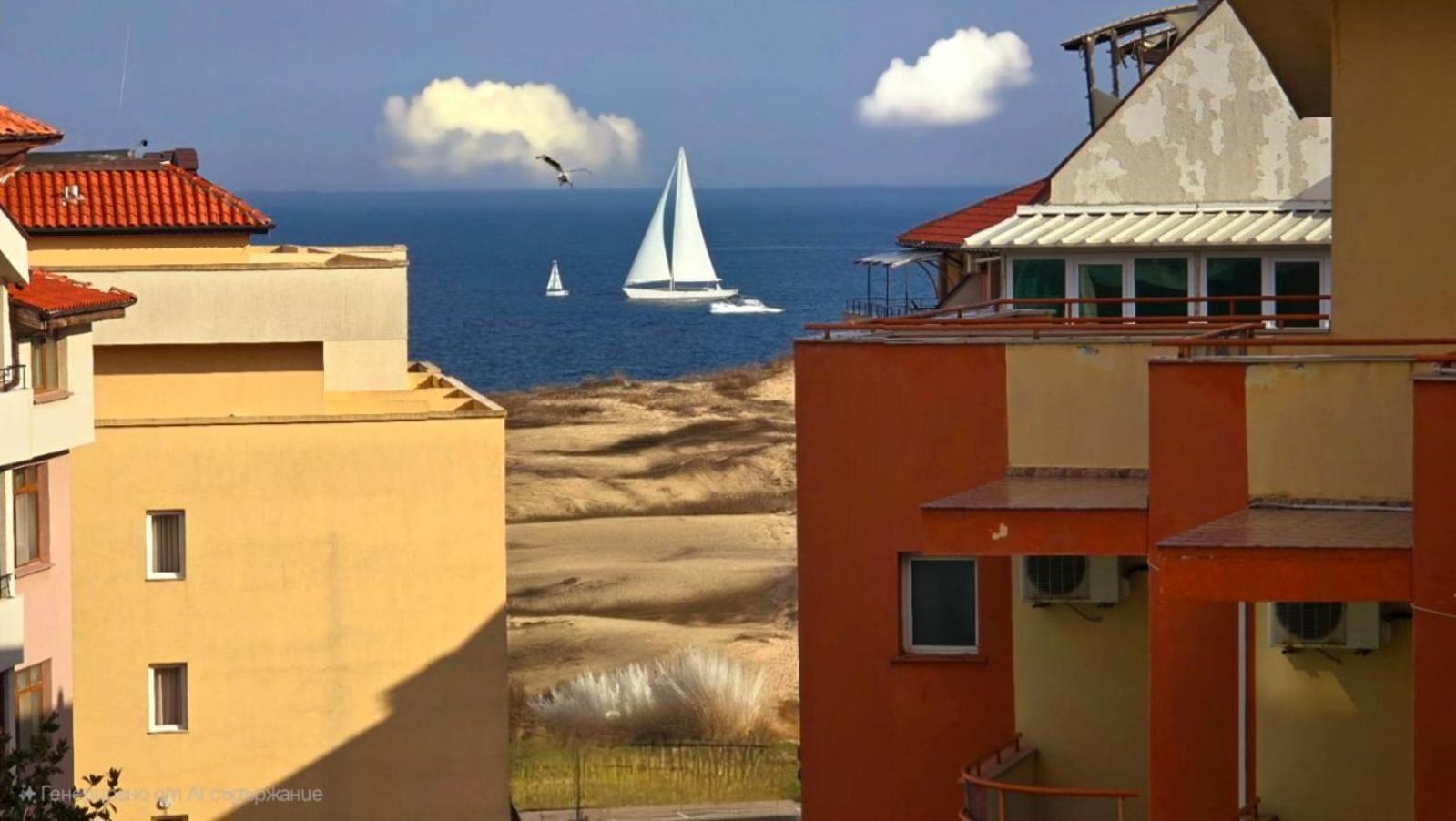 Апартамент Del View Гр Приморско Bagian luar foto